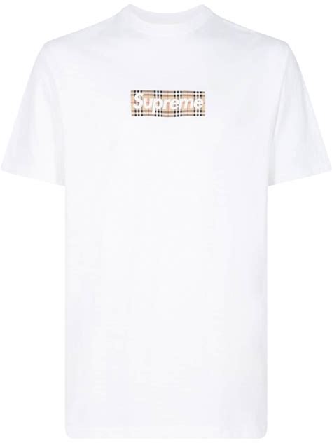 collection supreme burberry|supreme Burberry box t shirt.